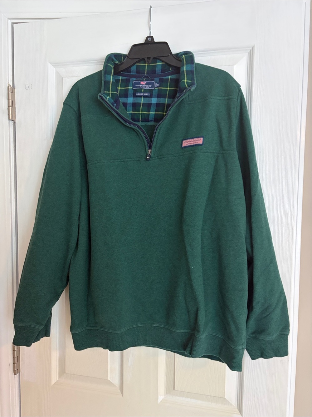 Vineyard Vines shep shirt Dark Green Quarter-Zip Pullover men’s size xl